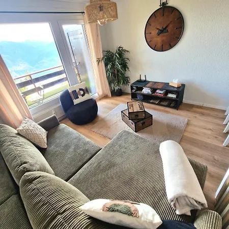 Vue Imprenable Sur Les Alpes Et Parking Prive Gratuit Apartment Crans-Montana