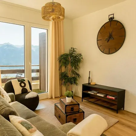 Vue Imprenable Sur Les Alpes Et Parking Prive Gratuit Appartement Crans-Montana